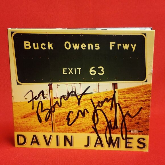 Davin James Buck Owens Frwy Exit 63 CD Signed 2014 - Picture 1 of 8